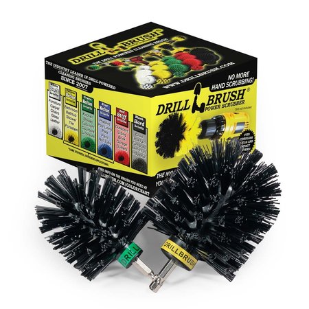 Drillbrush Grill Brush - Grill Cleaner - BBQ Grill Accessories - Grill Scraper - K-S-MO-QC-DB